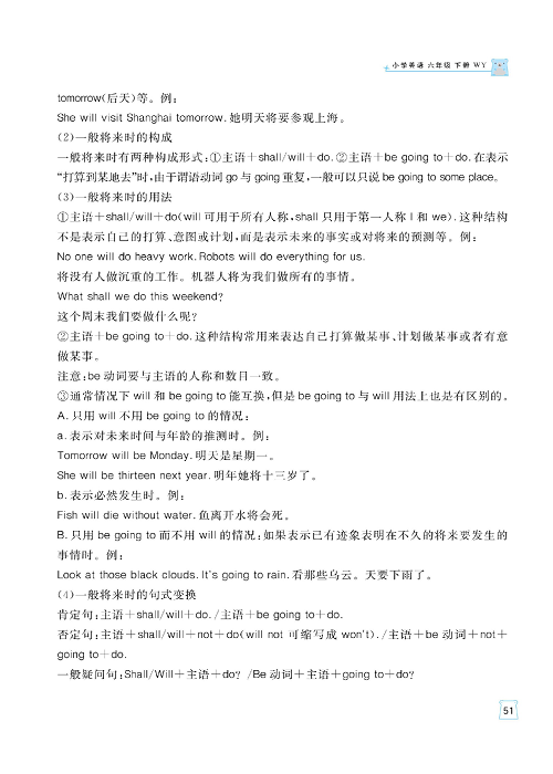 黄冈名师天天练六年级下册英语外研版单元知识_核心知识清单 Module 2.pdf