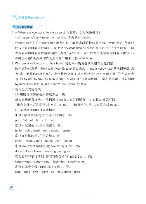 黄冈名师天天练五年级下册英语外研版单元知识_核心知识清单 Module 10.pdf