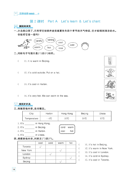 黄冈名师天天练四年级下册英语PEP版天天练_Unit 3 Weather.pdf