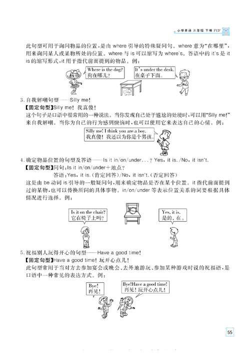 黄冈名师天天练三年级下册英语PEP版单元知识_Unit  4 核心知识清单.pdf