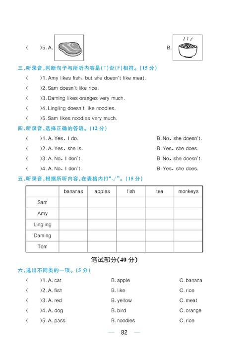 黄冈名师天天练三年级下册英语外研版综合测评卷__Module 4.pdf