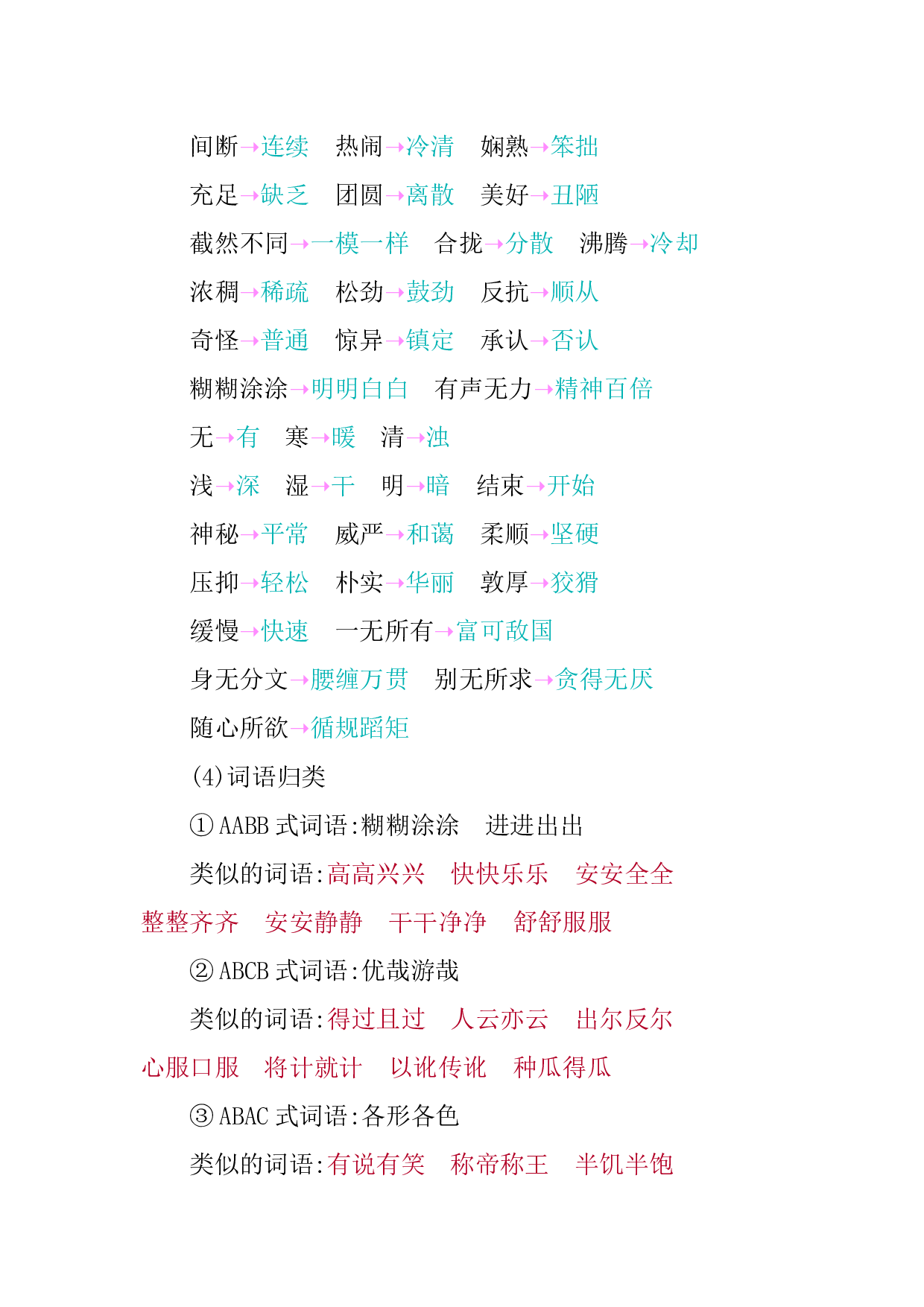 小学语文六年级下册1 第一单元知识小结.docx