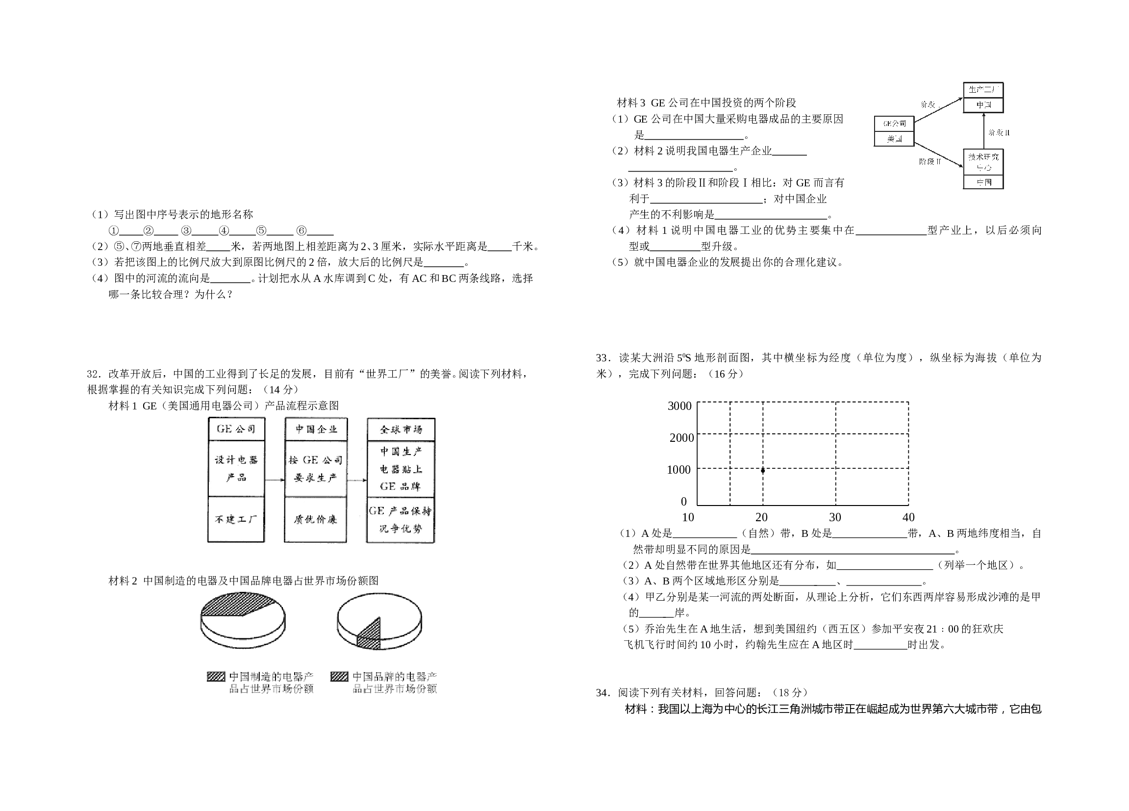 高考地理冲刺试题2.doc