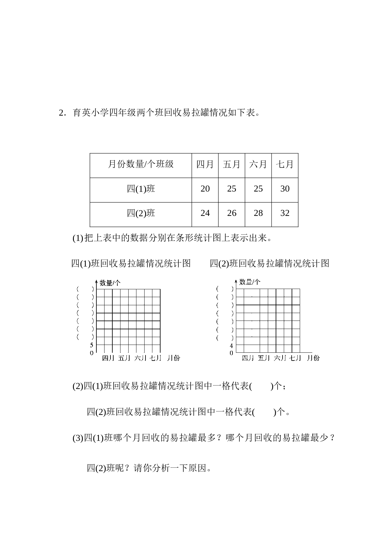 北师大版4年级数学上册第七单元达标测试卷.docx