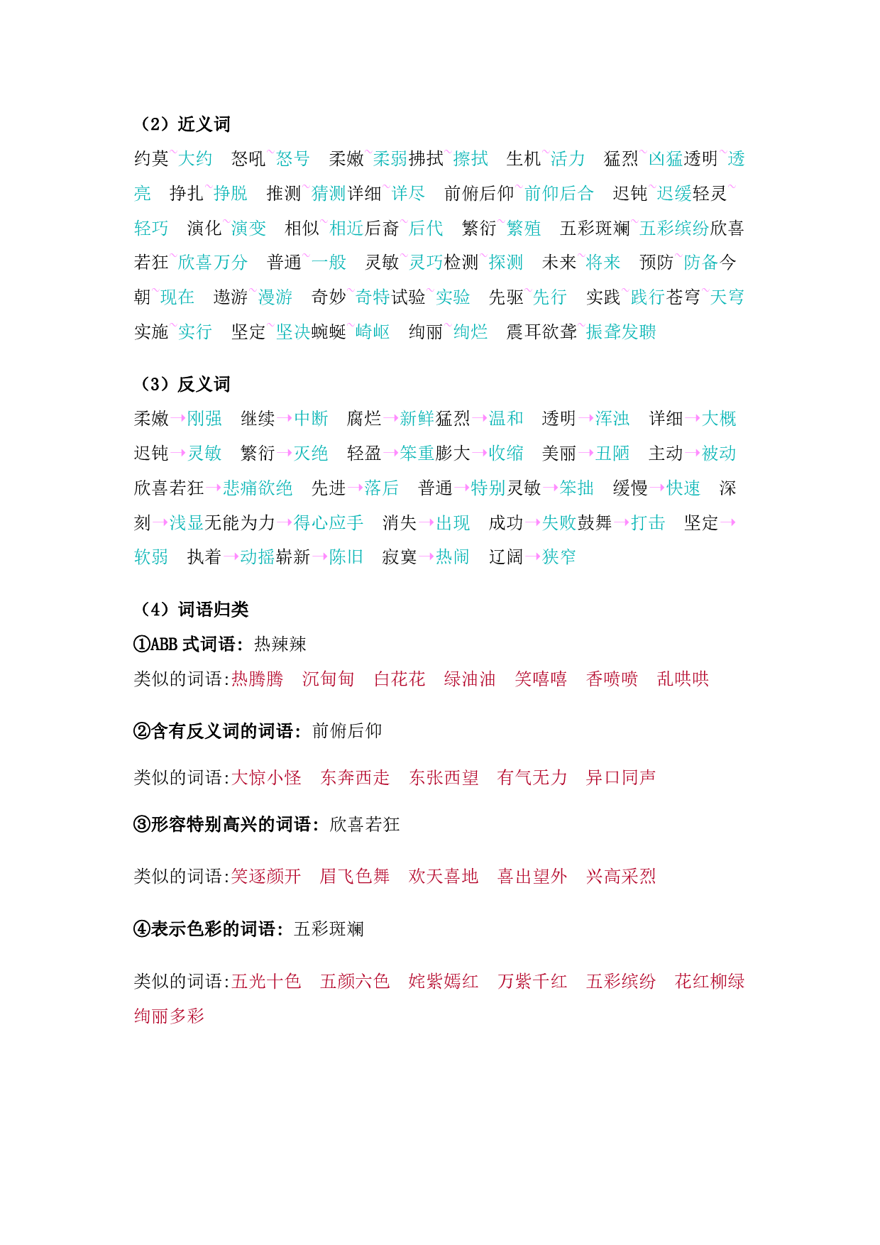 部编版四年级语文下册 第二单元知识点归纳.pdf