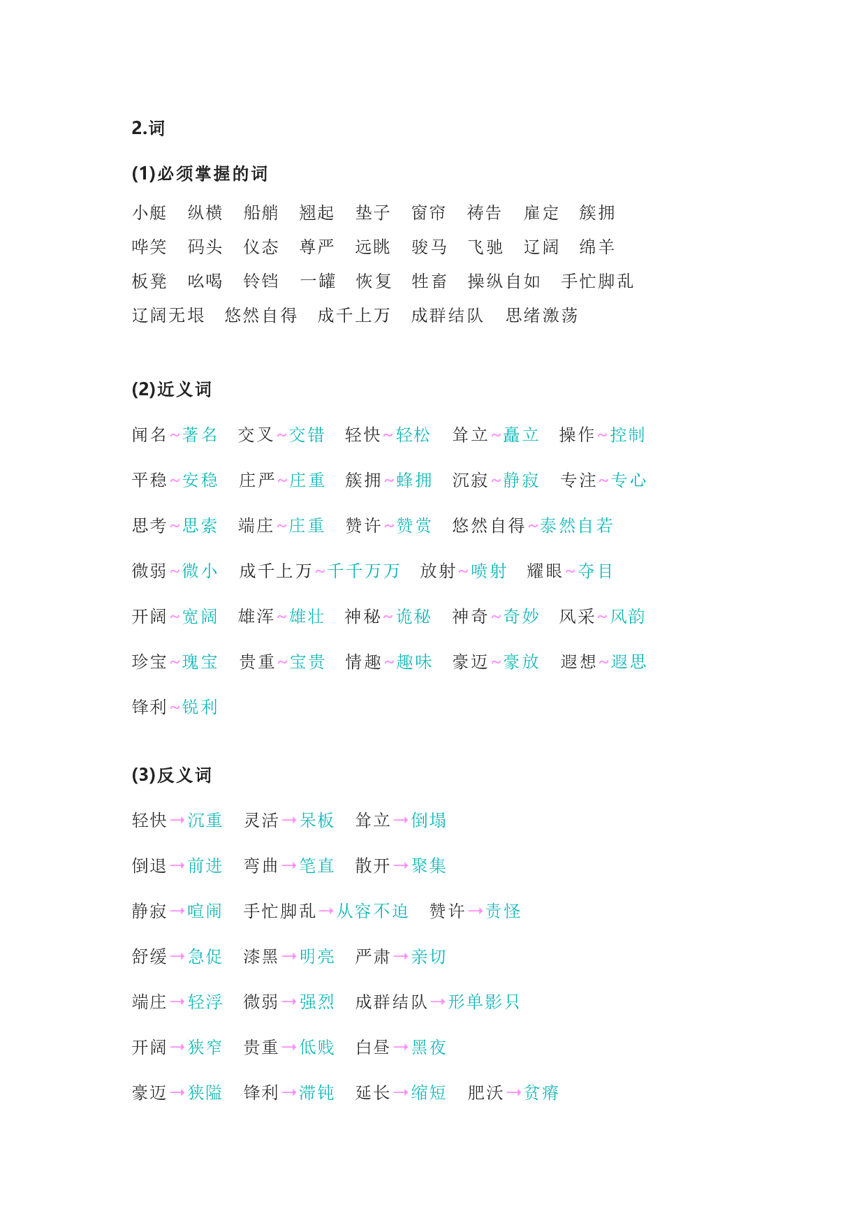 部编版五年级语文下册 第七单元知识点归纳.pdf