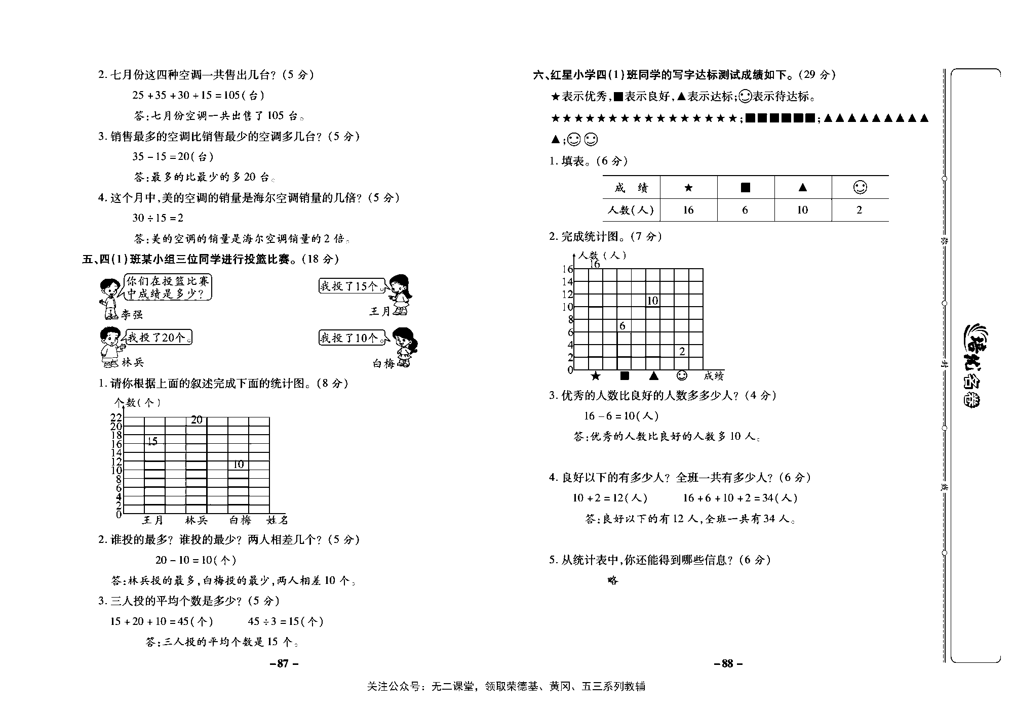 培优名卷四年级上册数学西师版教师用书(含答案)_部分22.pdf