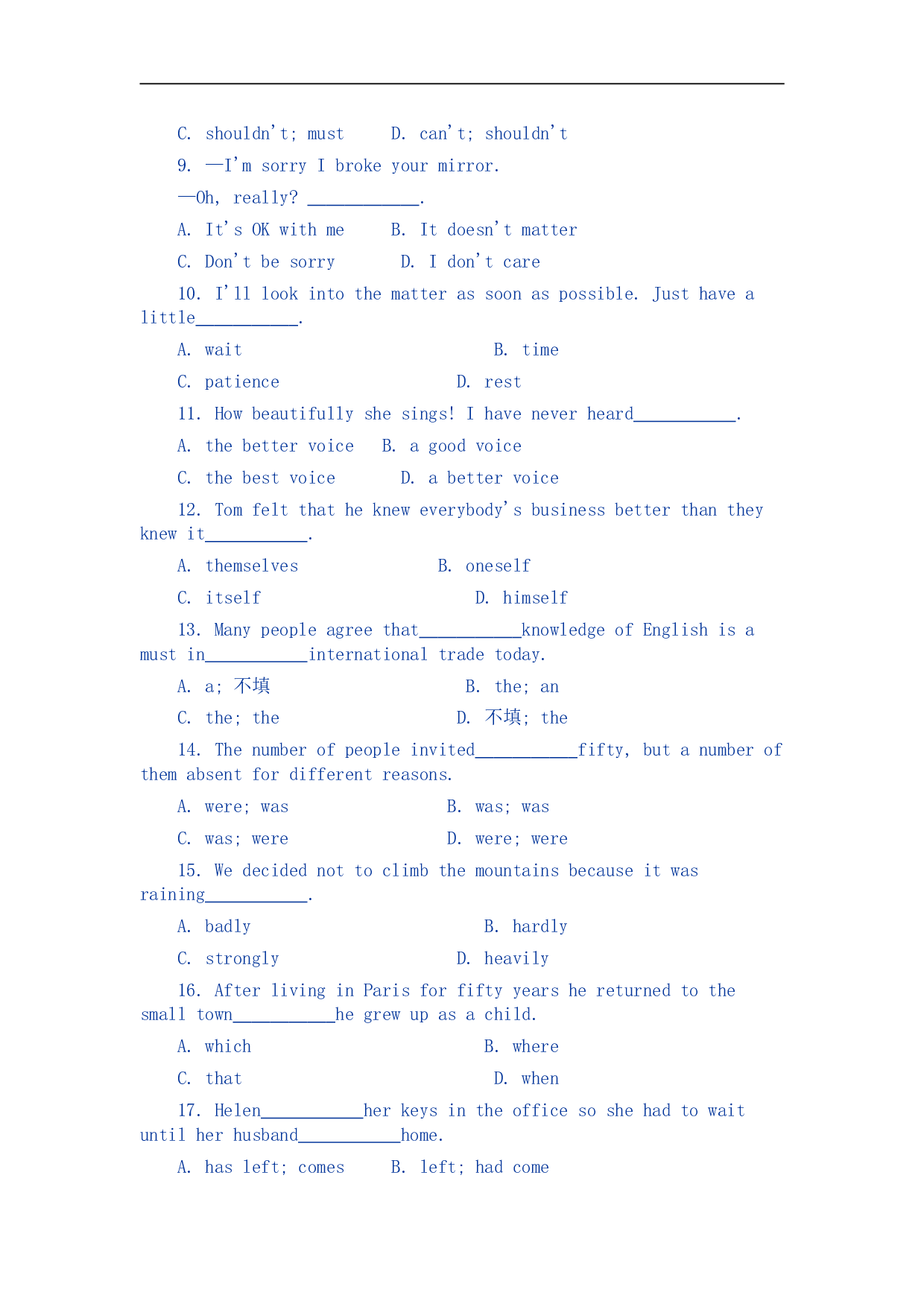 高考英语全国普通高等学校招生统一考试28.doc