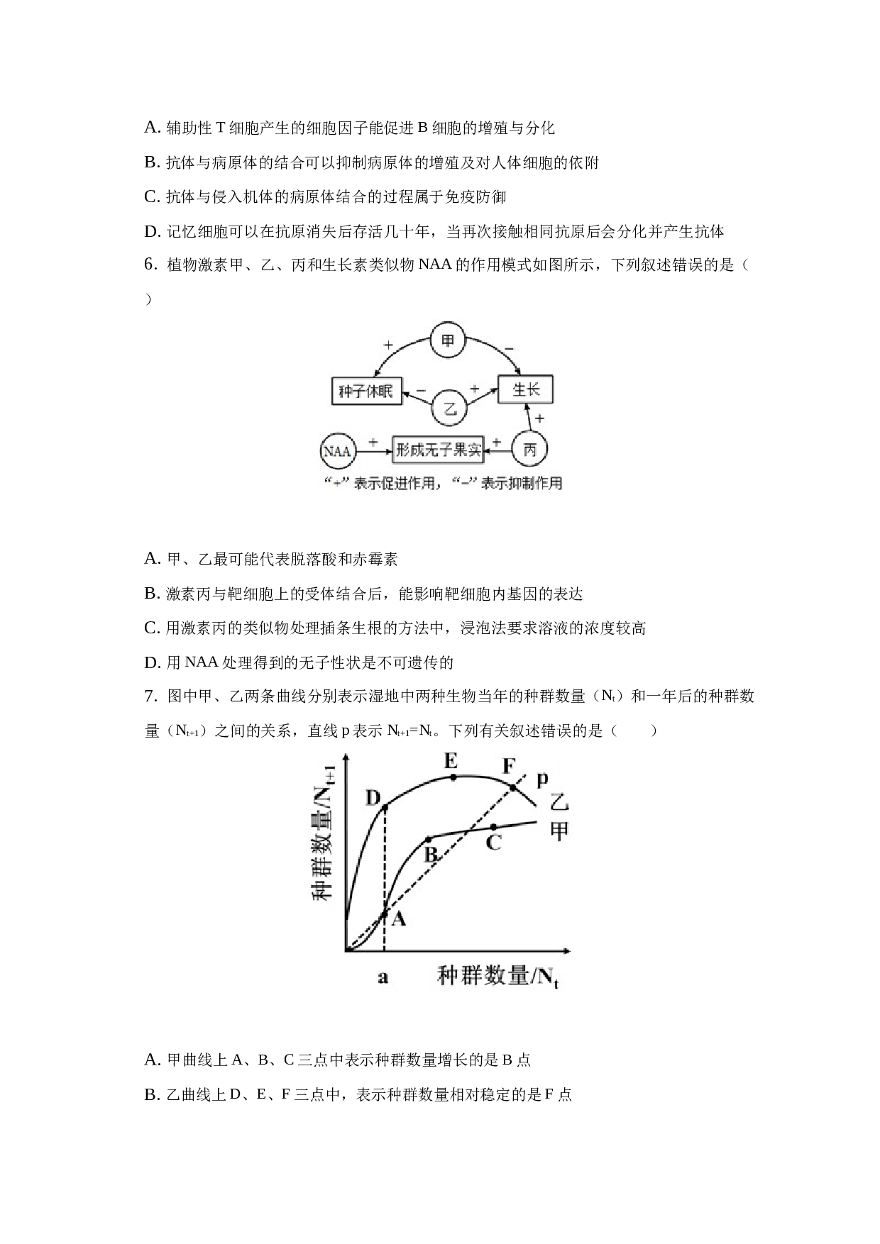 2022-2023学年吉林省示范高中联考高二（上）期末生物试卷.docx