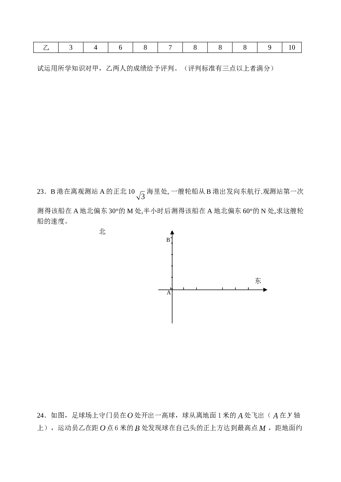 初中毕业生学业考试数学模拟试卷2.doc