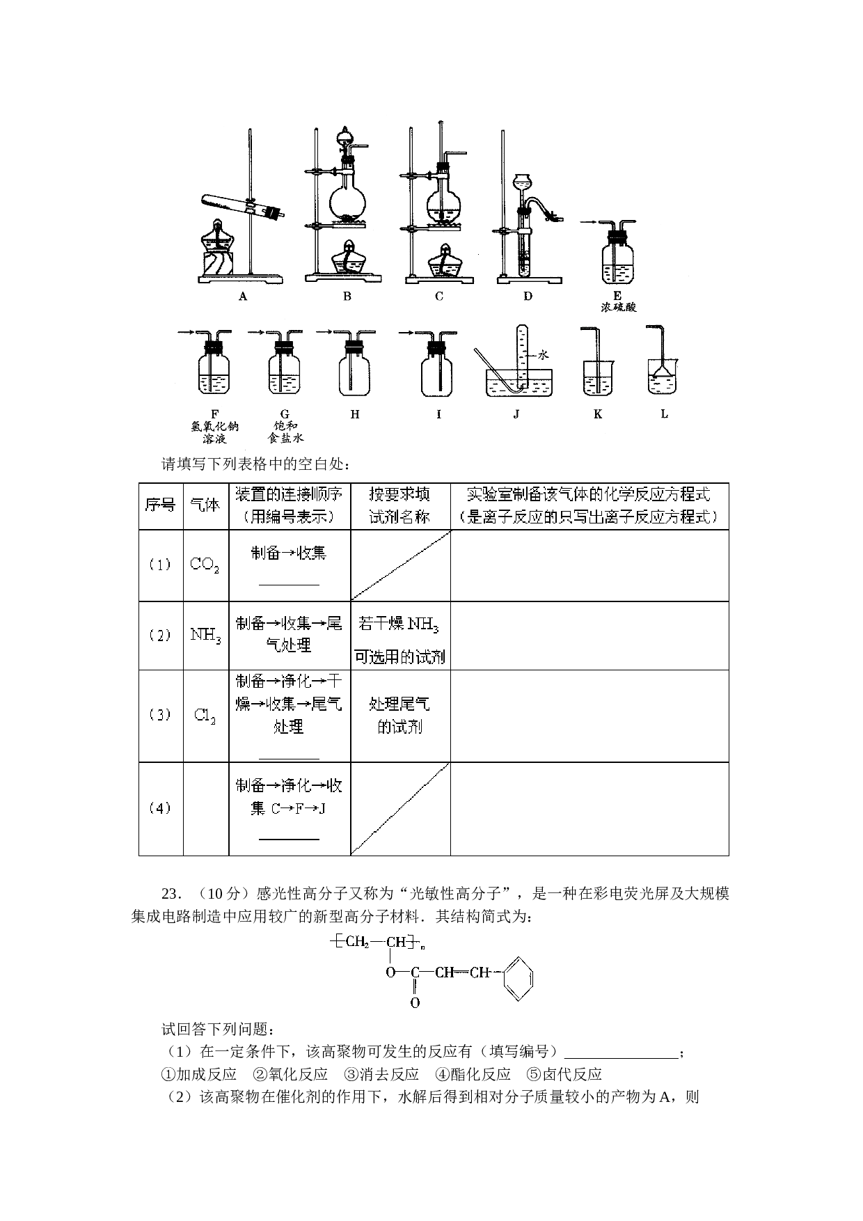 高考化学模拟试题.doc