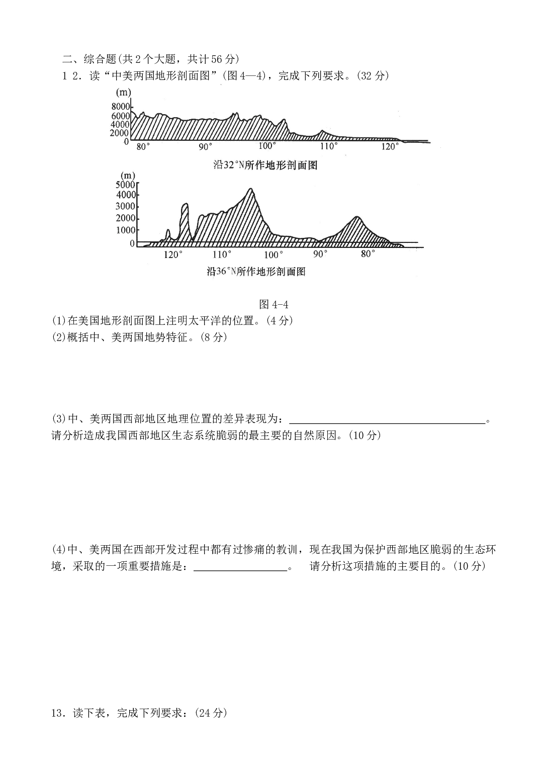 高考专家地理高考应试能力诊断卷(4).doc