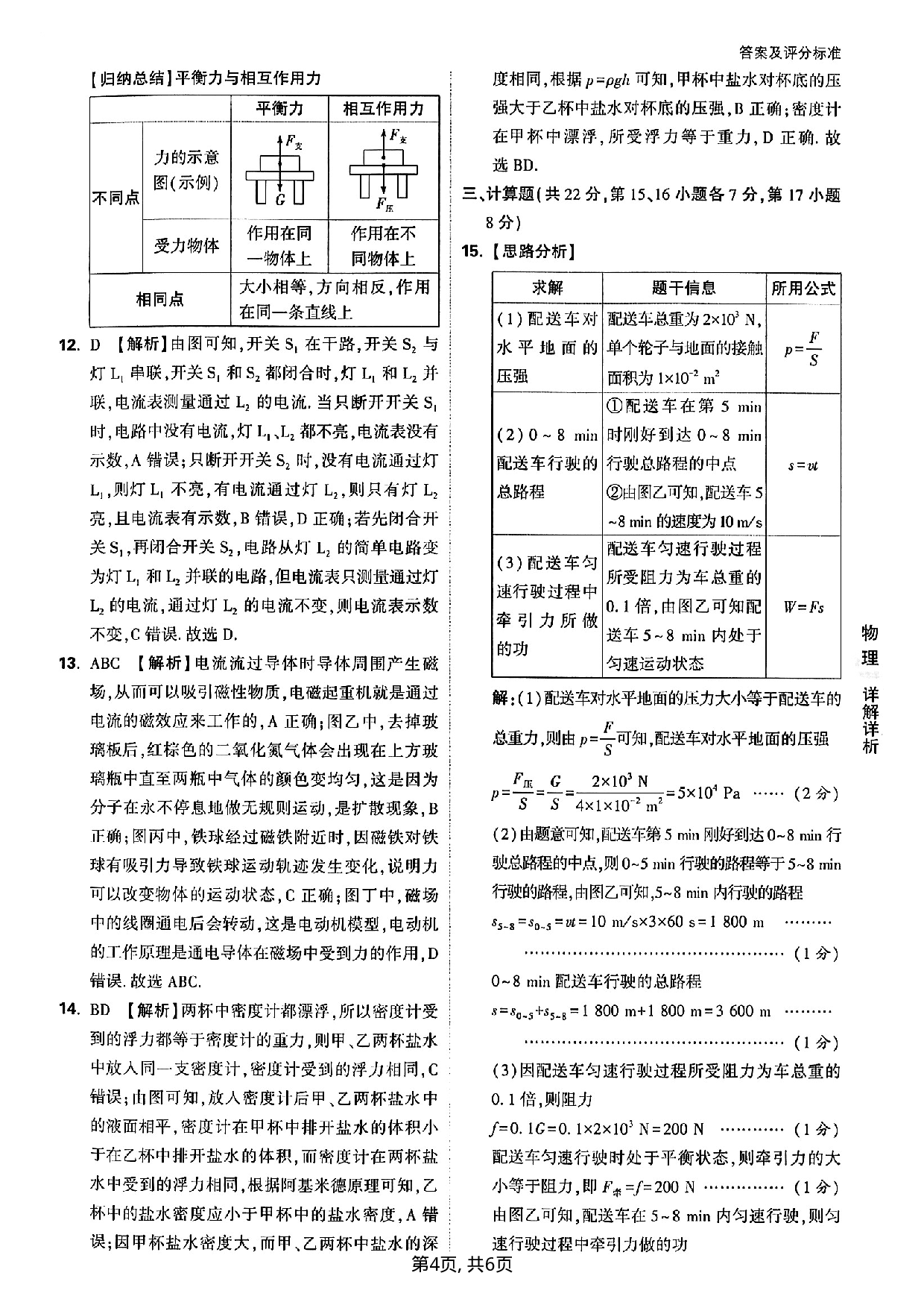 2023年物理-中考模拟卷 定心卷参考答案及评分细则.pdf