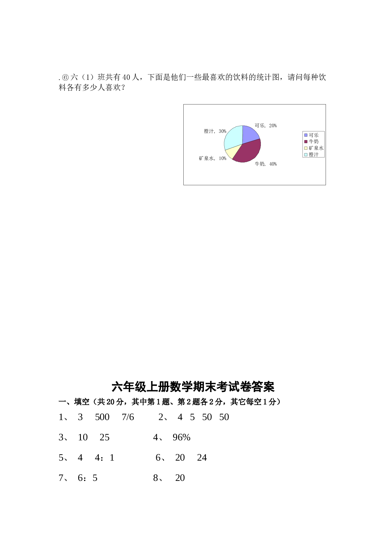 北师大版数学六年级上学期期末测试卷5.doc