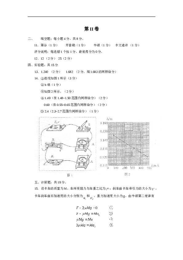 2009年海南高考物理试题及答案.doc