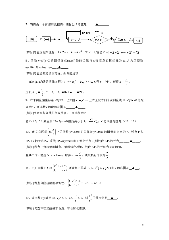 2010年江苏高考数学试题及答案.doc