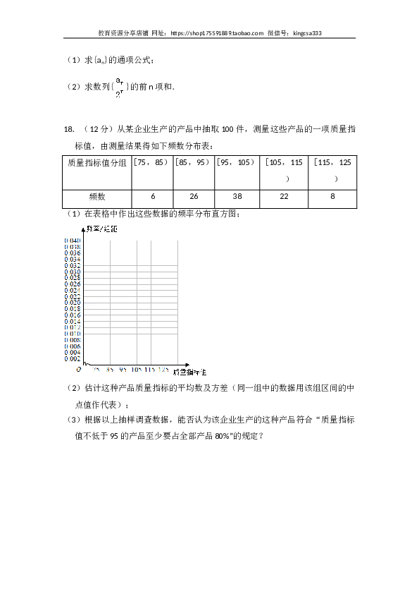 2014年全国统一高考数学试卷（文科）（新课标ⅰ）（含解析版）.doc