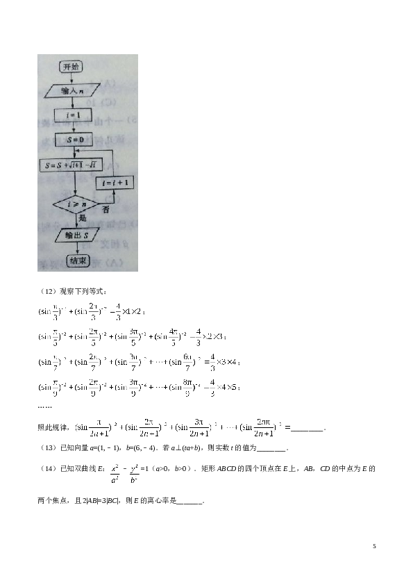 2016年山东高考文科数学真题及答案.doc