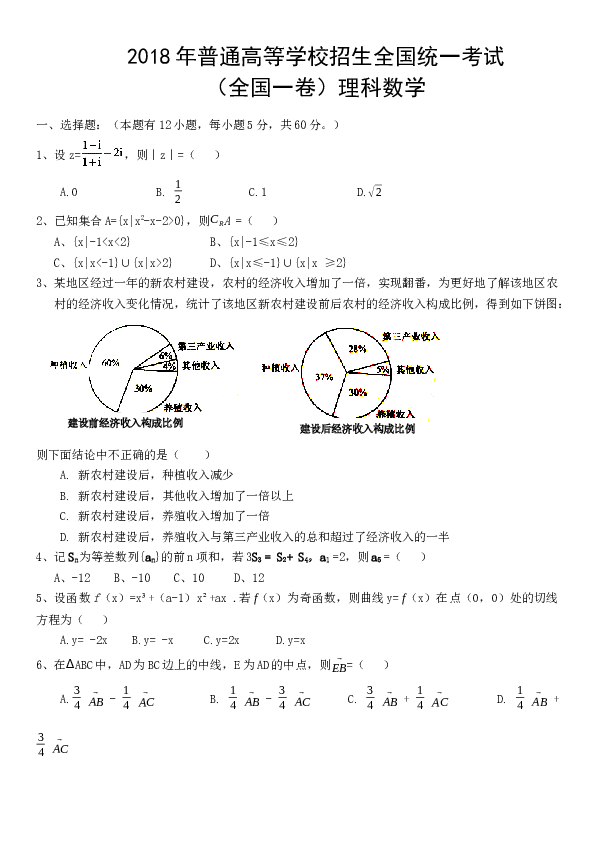 2018年山东省高考数学试卷(理科)word版试卷及解析.docx