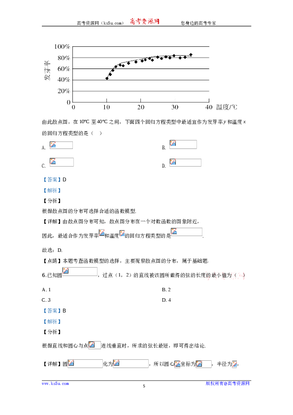 2020年高考真题&mdash;&mdash;数学（文）（全国卷Ⅰ）+Word版含解析【KS5U+高考】.doc