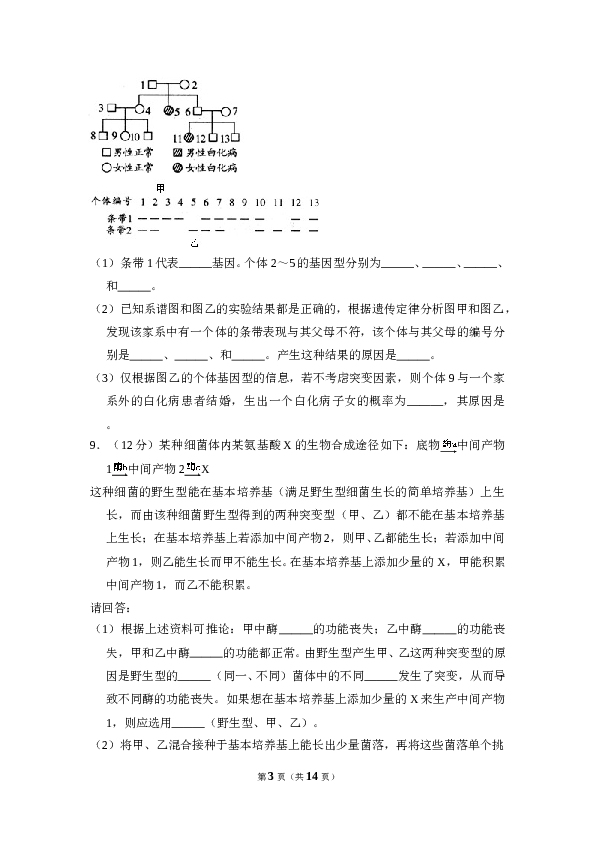 2010年全国统一高考生物试卷（全国卷ⅱ）（含解析版）.doc