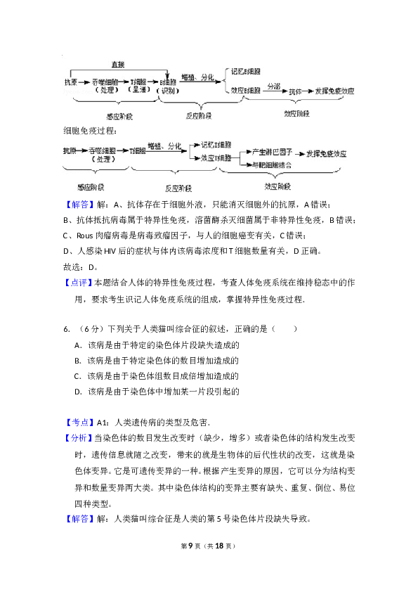 2015年全国统一高考生物试卷（新课标ⅱ）（含解析版）.doc