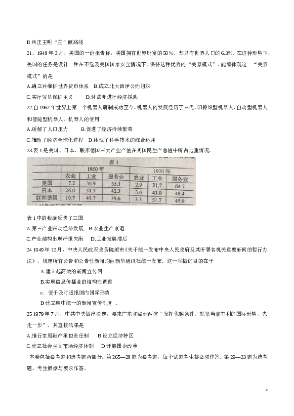 2016高考海南卷历史试题(含答案).doc