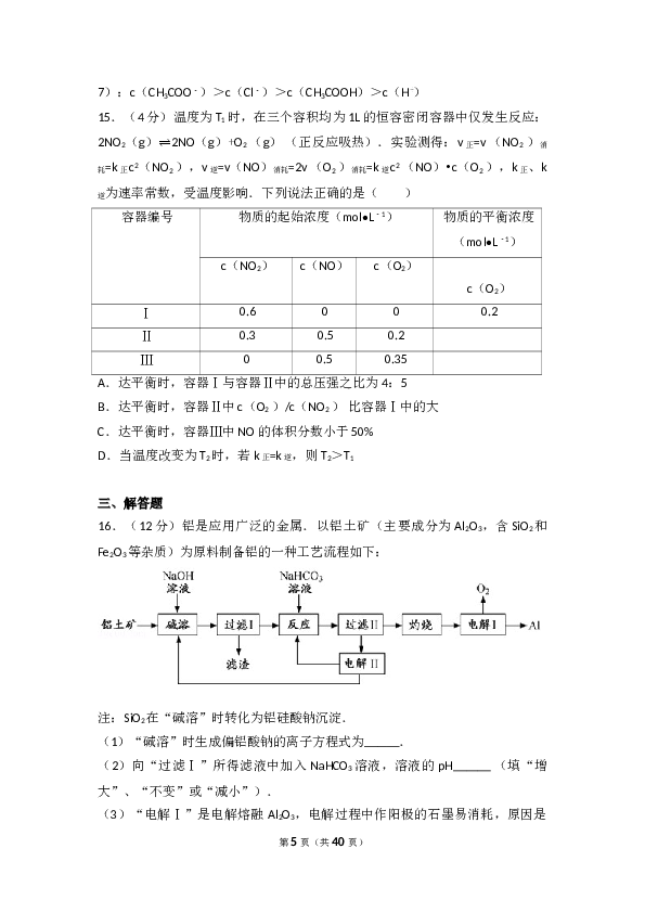 江苏2017江苏高考化学试题及答案.doc