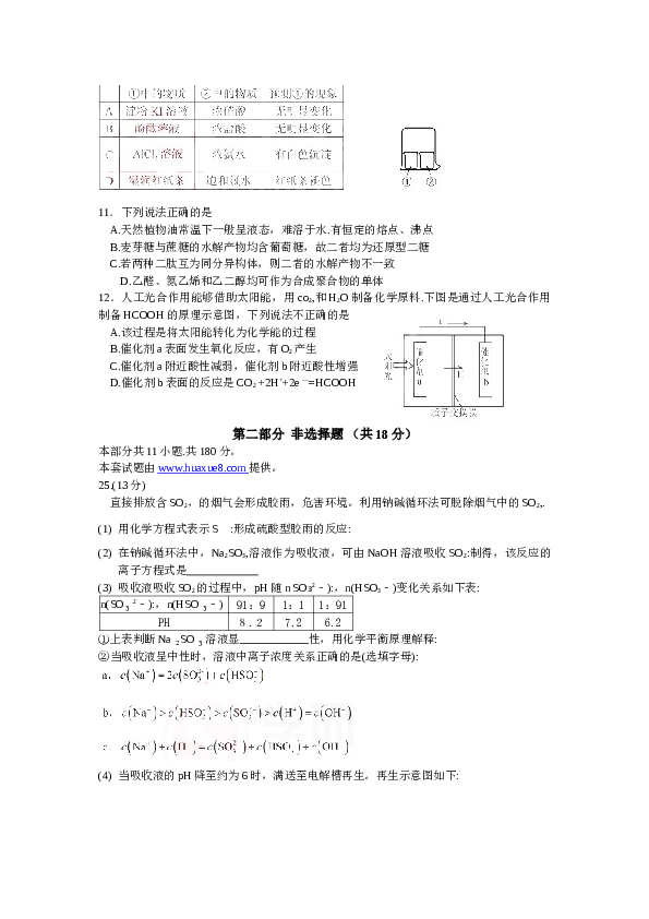 北京2012北京高考理综化学试题及答案.doc