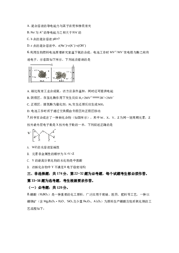 山东2019山东高考理综化学试题及答案.docx