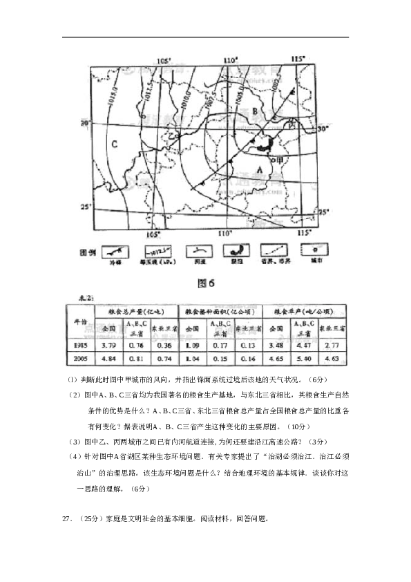 2008年高考真题&mdash;地理(山东卷).doc