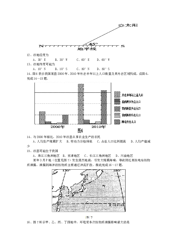 2014年高考地理试题及答案(海南卷).doc