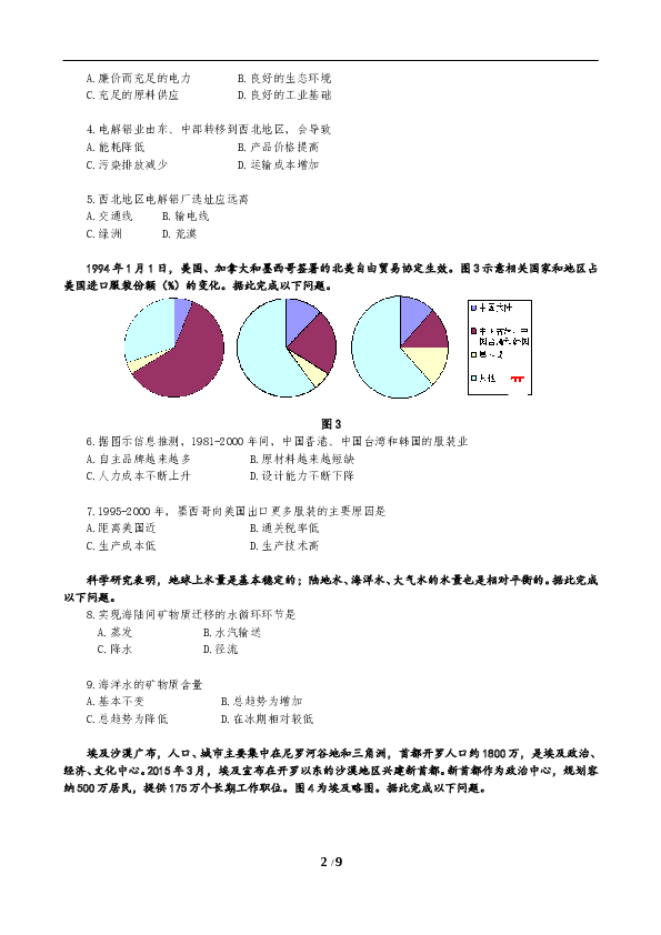 2015年高考地理试题及答案(海南卷).doc