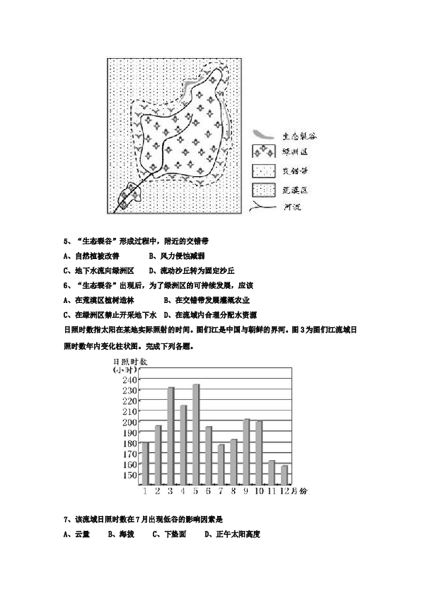 2015年高考真题&mdash;&mdash;地理(山东卷).doc