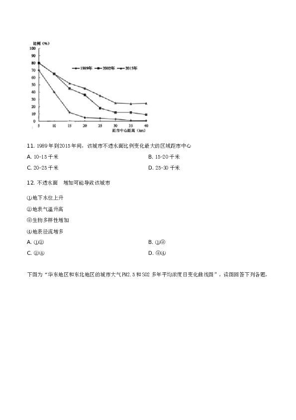 2019年江苏高考地理试题及答案.doc