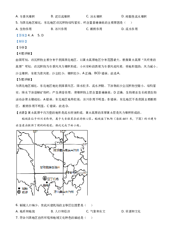 2020年高考地理试题及答案(海南卷).doc