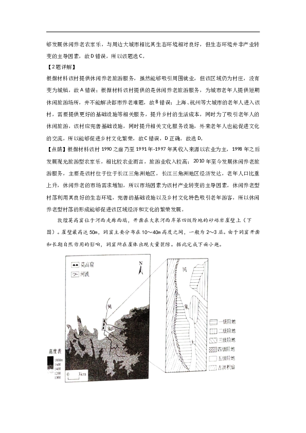 2021年高考真题地理(山东卷)（含解析版）.doc