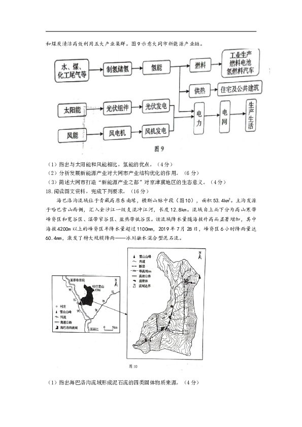 2021年高考真题地理(山东卷)（原卷版）.doc