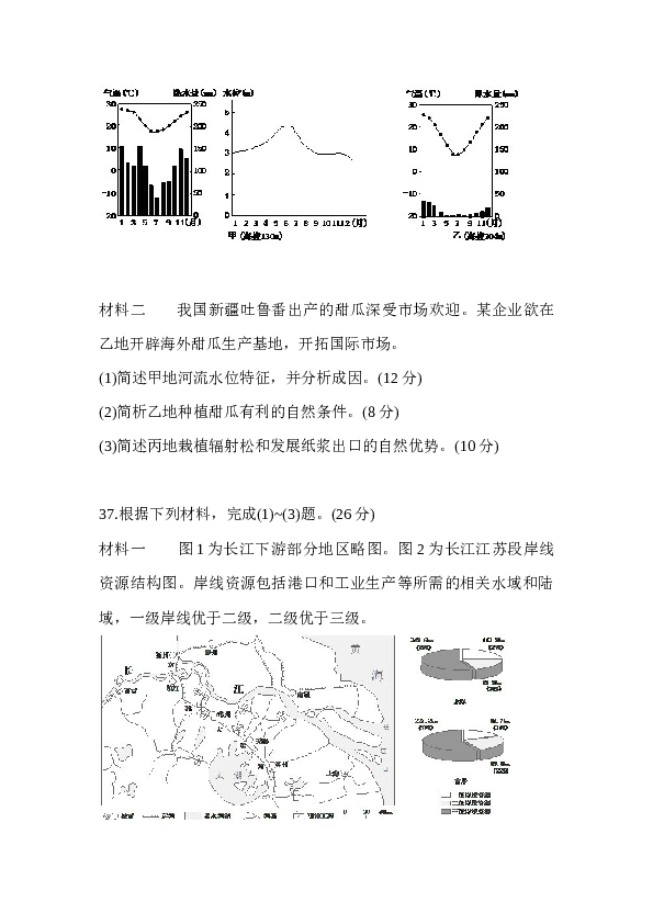 浙江2015年浙江省高考地理试题及答案.docx