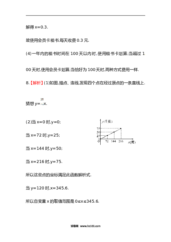 【期末】初二数学下册知识点测试卷：函数的图象深入测试（含详解）.doc