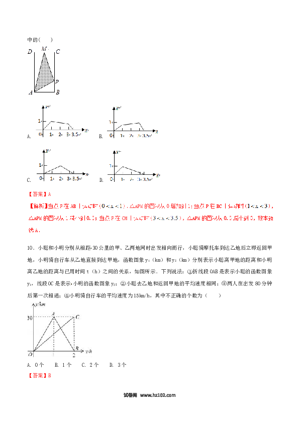 【单元检测】初二数学下册第19章 一次函数（B卷）.doc