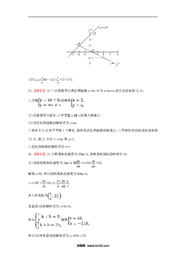 【单元检测】初二数学下册第19章 一次函数单元综合检测（四）（新版）新人教版.doc