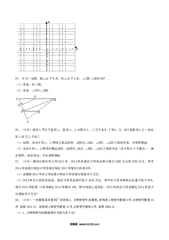 【期末测试】人教版七年级下期末测试卷02（B卷）.doc