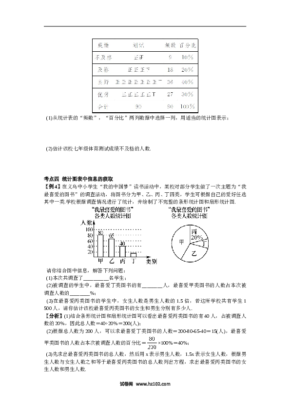 初一人教版数学下册期末复习（6）数据的收集、整理与描述.doc