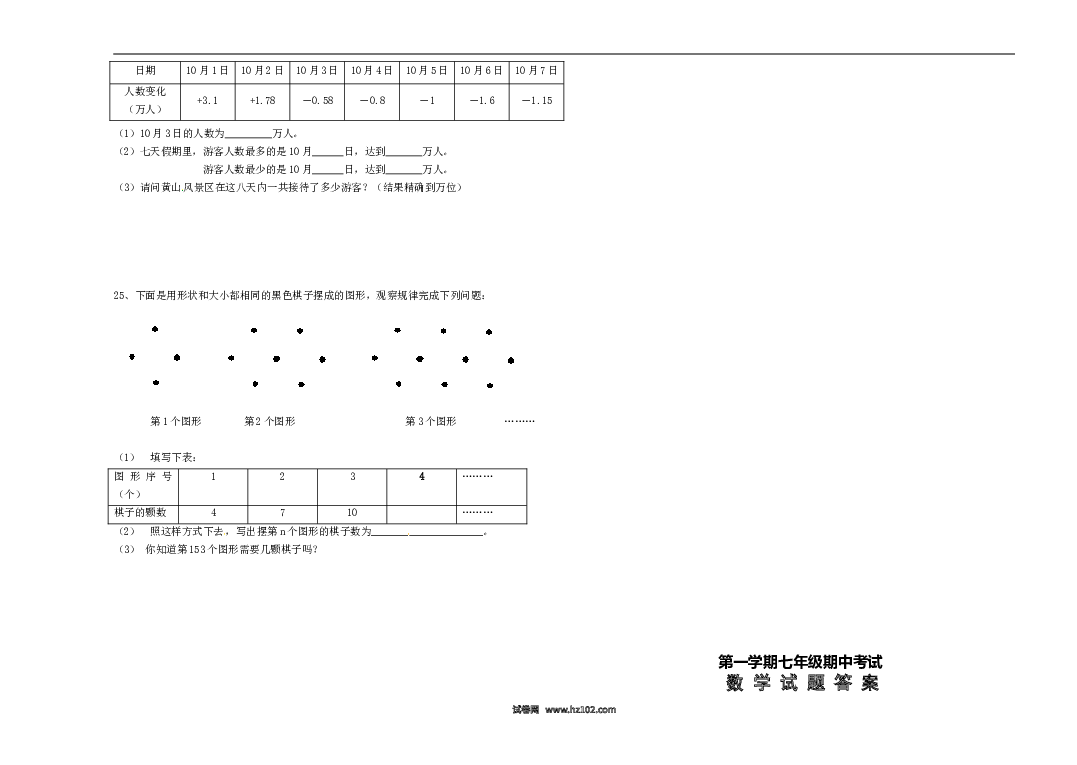 6、【人教版】七年级上期中数学试卷（含答案）.doc