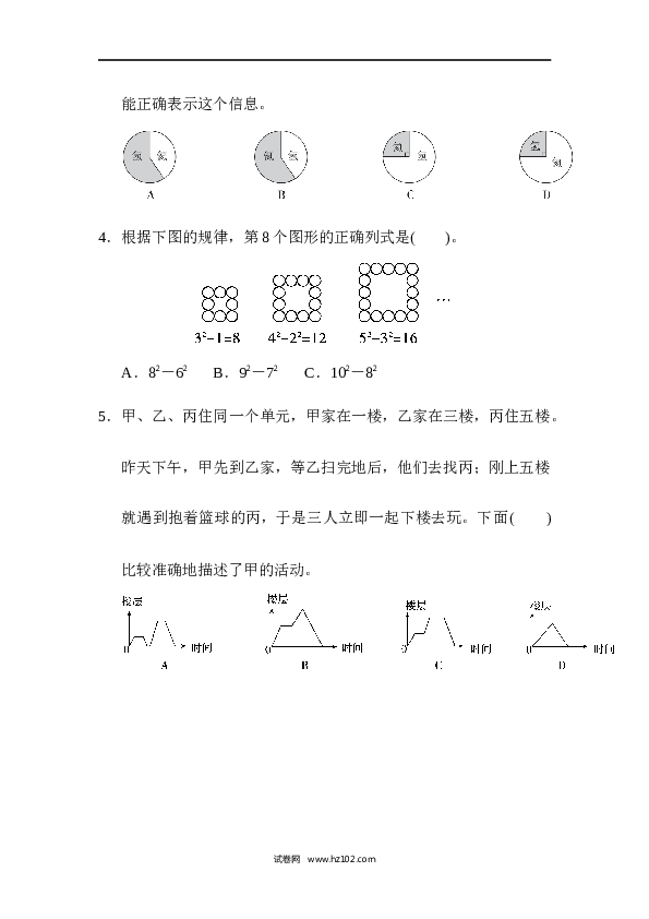 人教版六年级上册数学期末总复习  模块过关卷(三) 几何、统计能力冲刺检测卷.docx