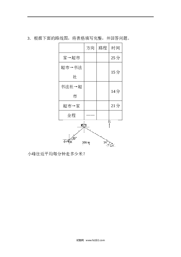 人教版六年级上册数学第2单元位置与方向、过关检测卷.docx