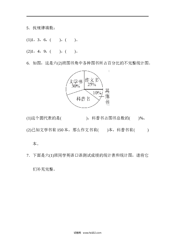 人教版六年级上册数学第7、8单元过关检测卷.docx