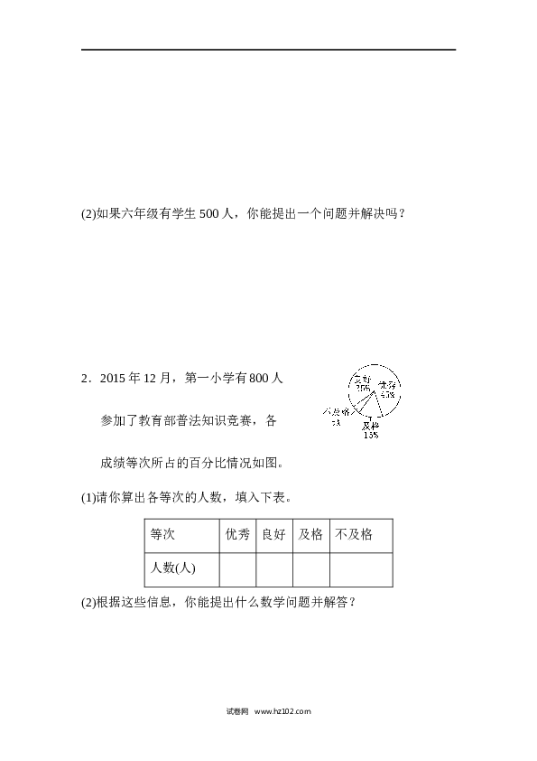 人教版六年级上册数学第7单元过关检测卷.docx