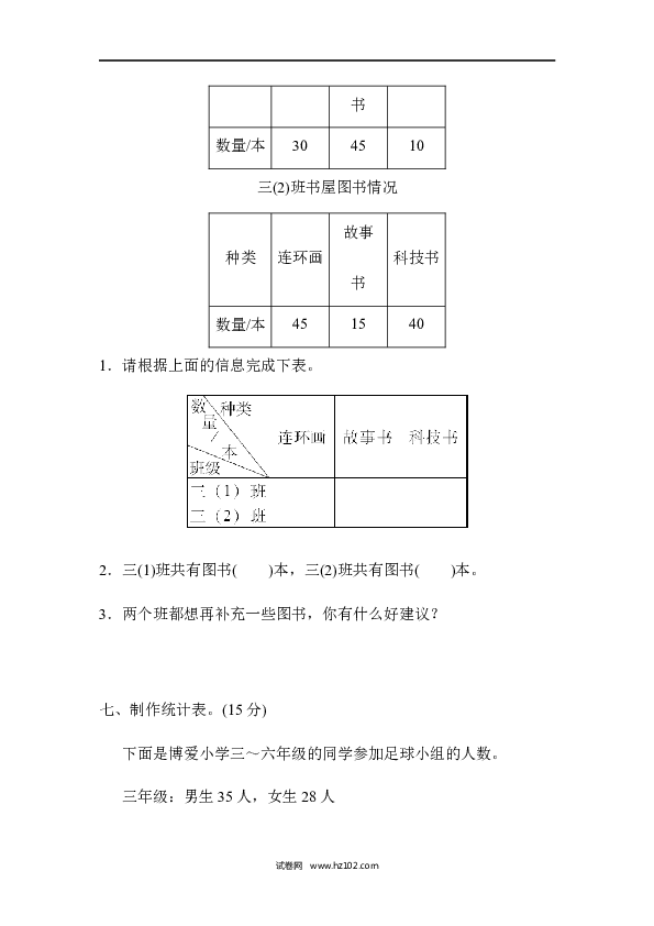 三年级人教版数学上册寒假、暑假教材过关卷(4).docx